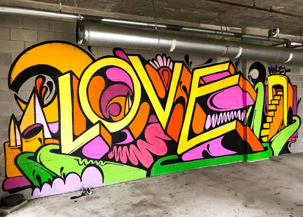 gambar grafiti love