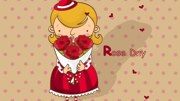 gambar kartun bunga mawar