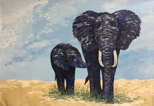 gambar lukisan gajah