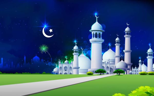 gambar masjid kartun