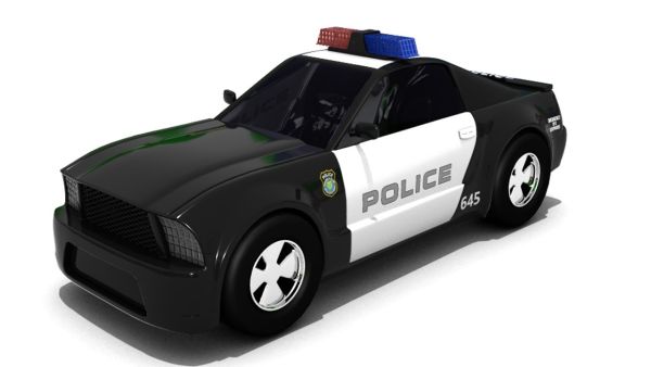 gambar mobil polisi kartun