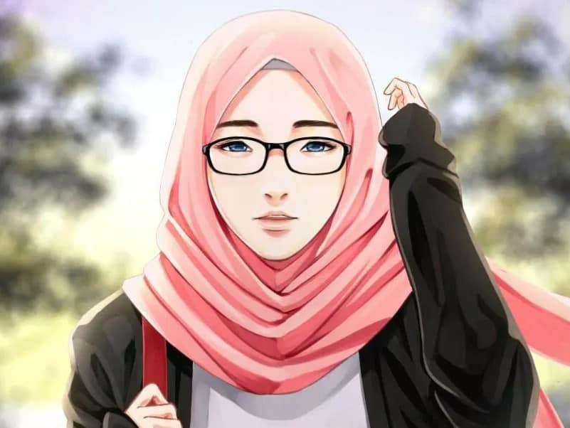 gambar anime muslimah