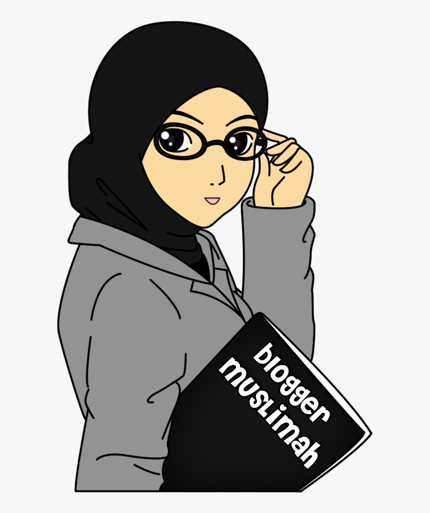 gambar kartun bloger perempuan muslimah