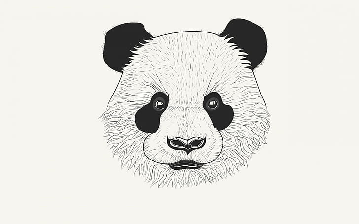 gambar kepala panda