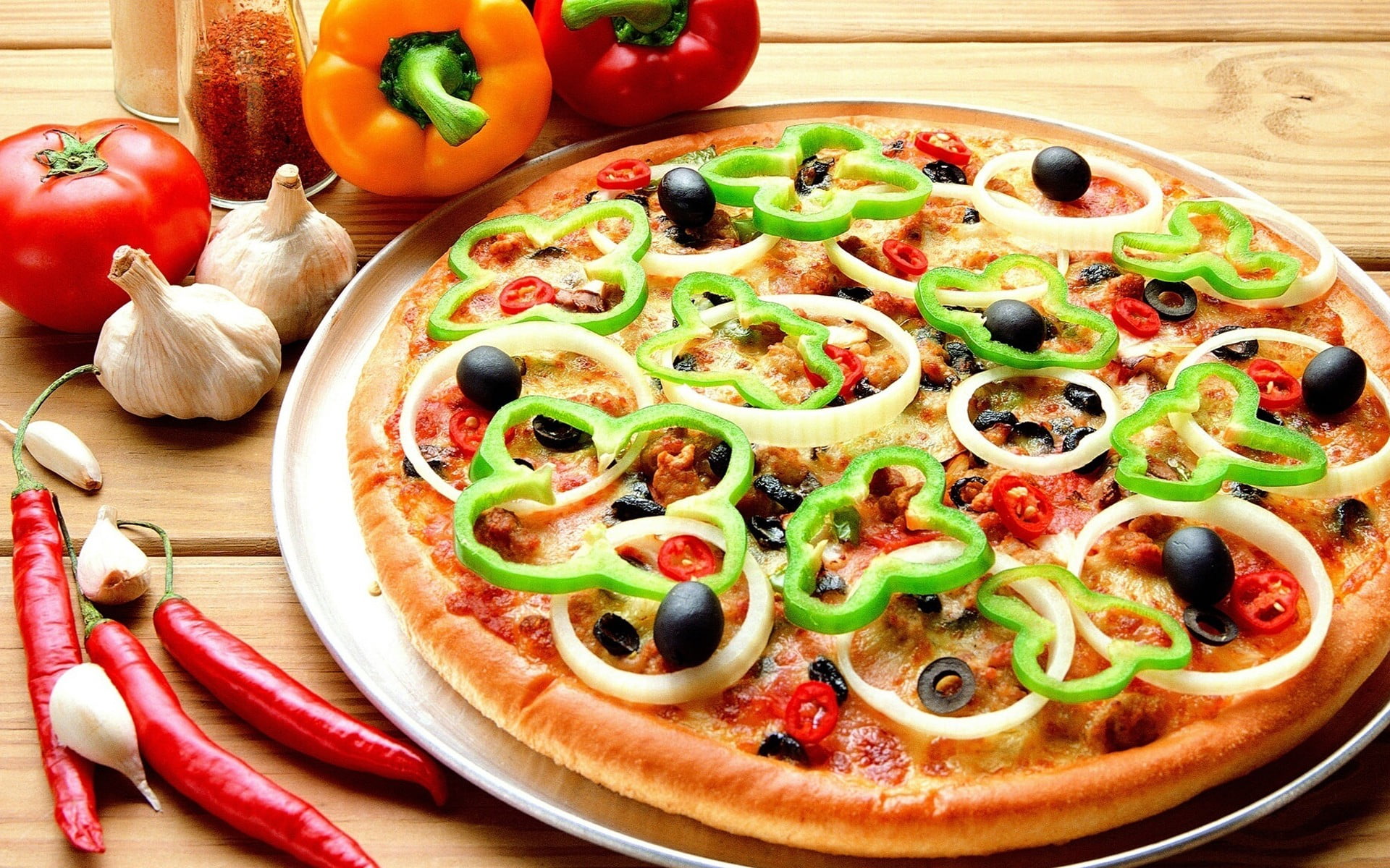 gambar makanan pizza