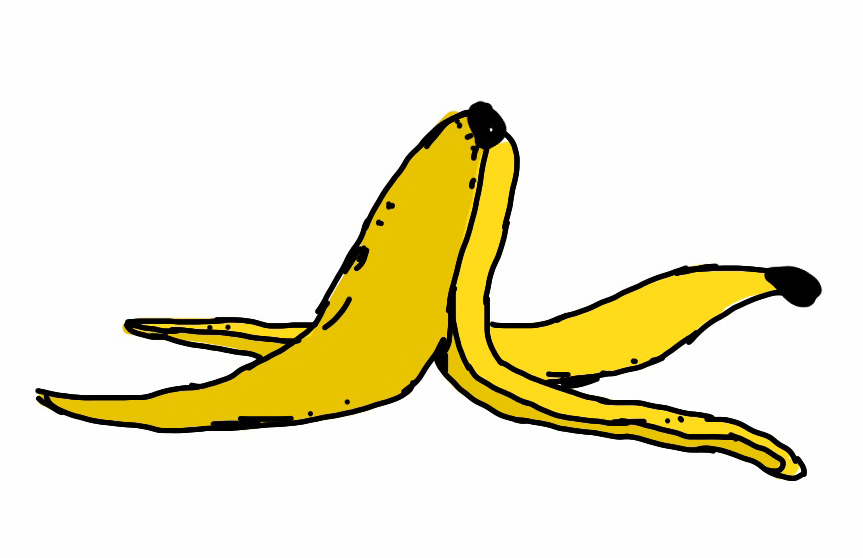 gambar pelepah pisang kartun