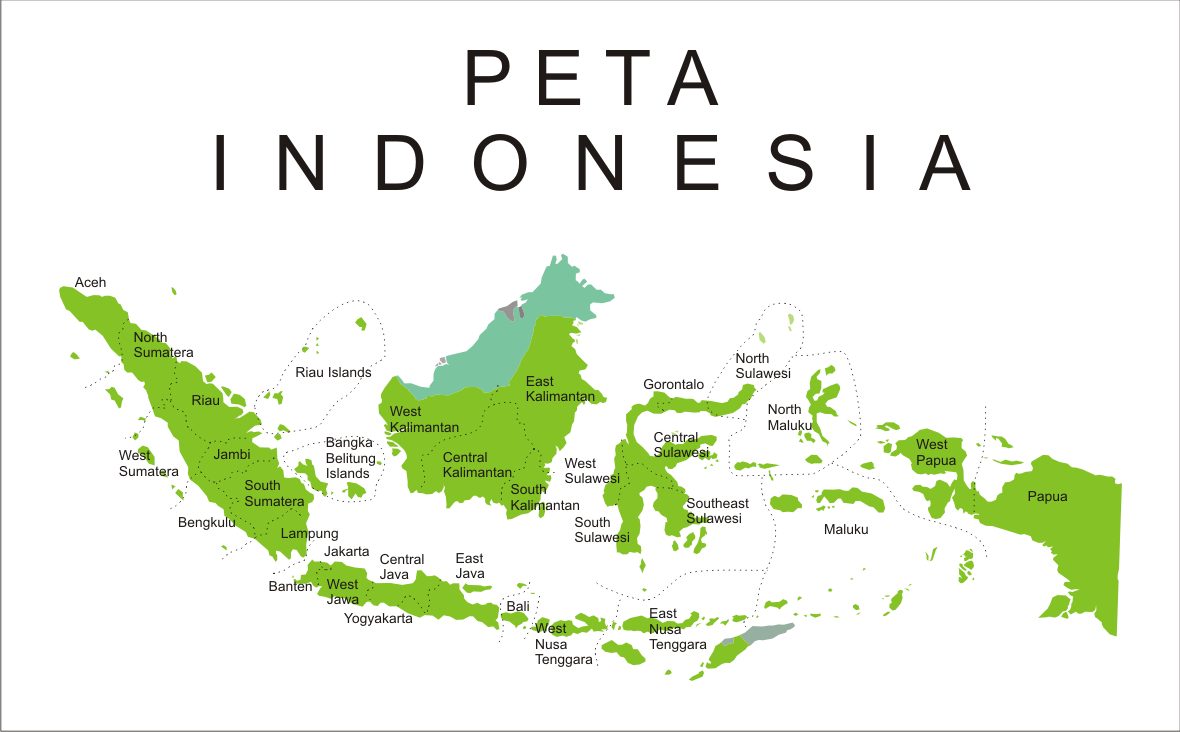 gambar peta indonesia dan keterangannya