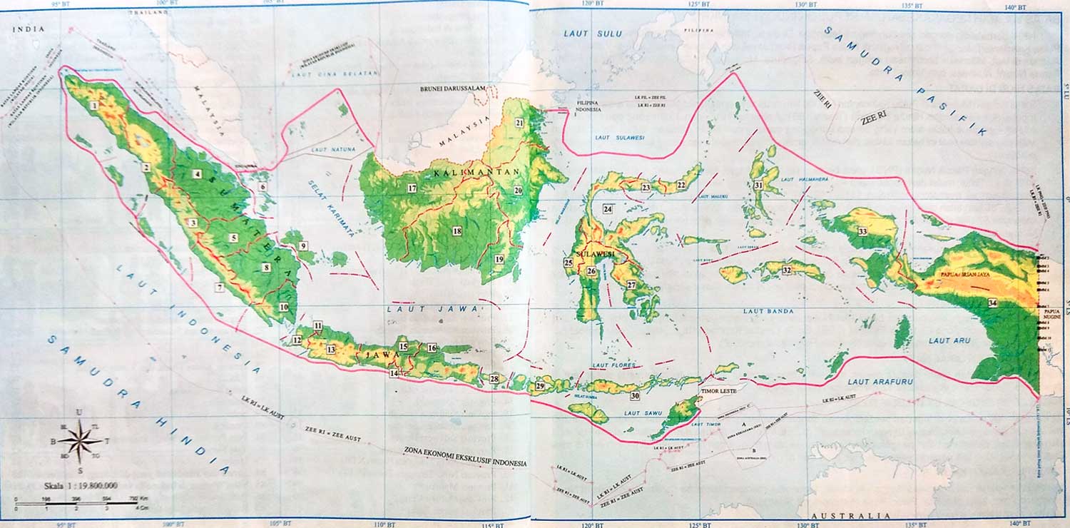 gambar peta indonesia yang jelas