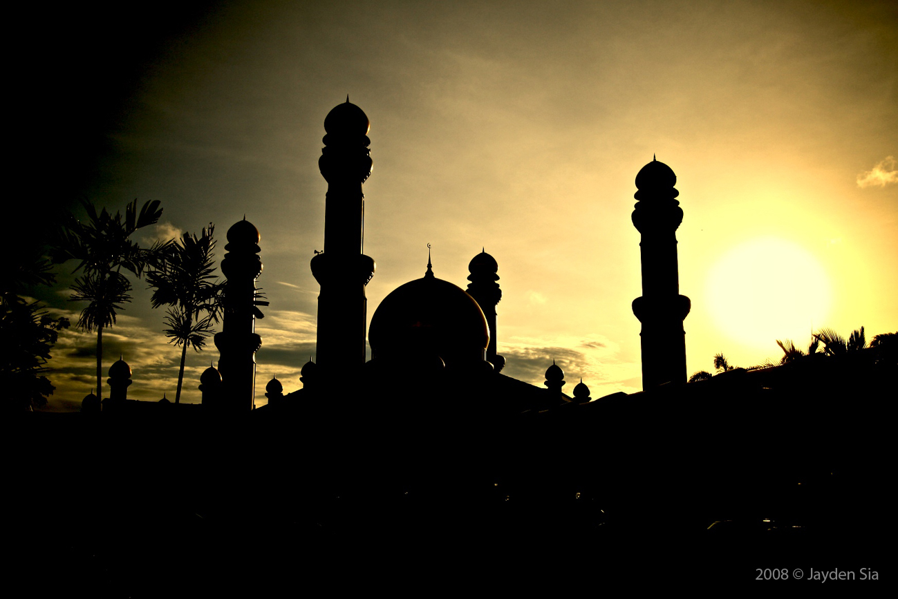 gambar siluet masjid