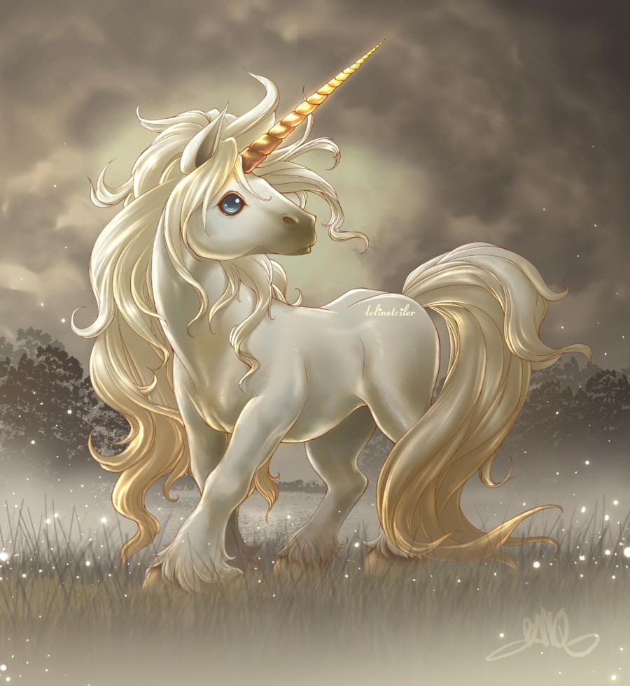lukisan gambar unicorn