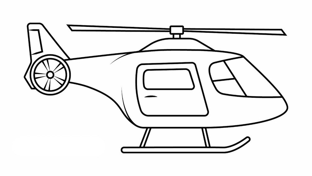 mewarnai gambar pesawat helikopter
