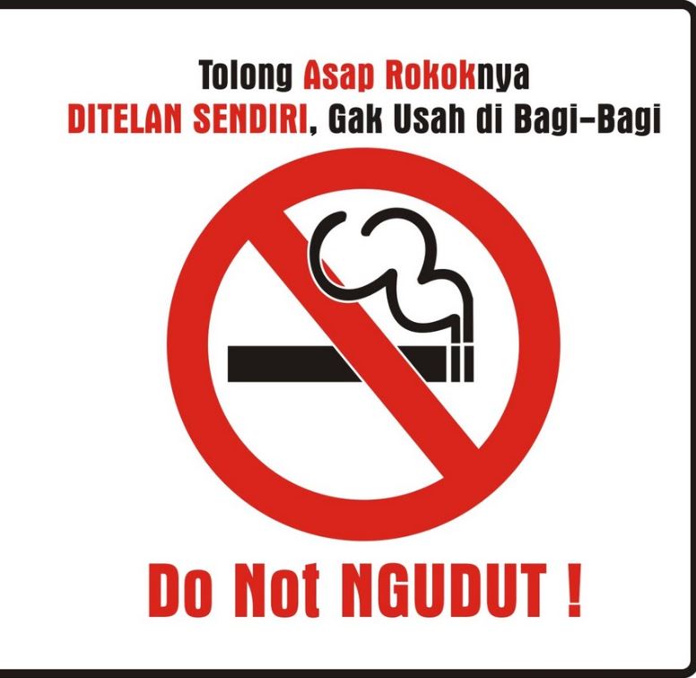 area peringatan dilarang merokok