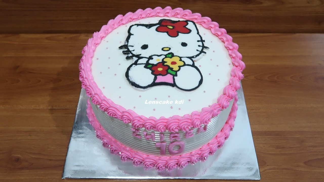 gambar kue ulang tahun hello kitty