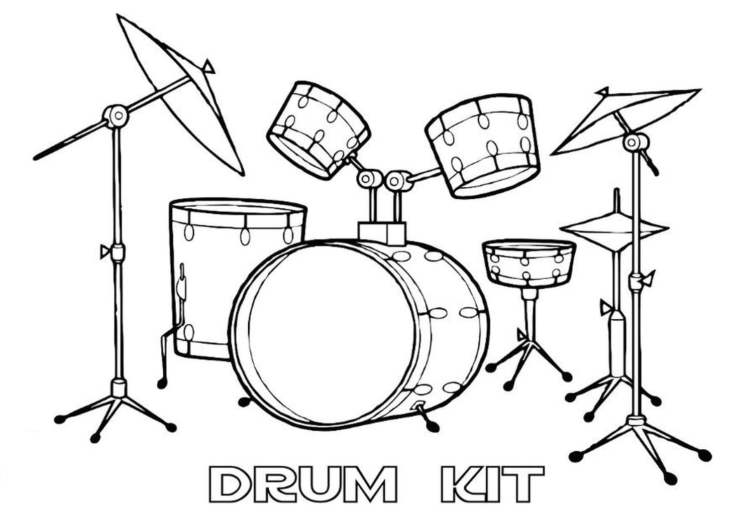 gambar mewarnai drum
