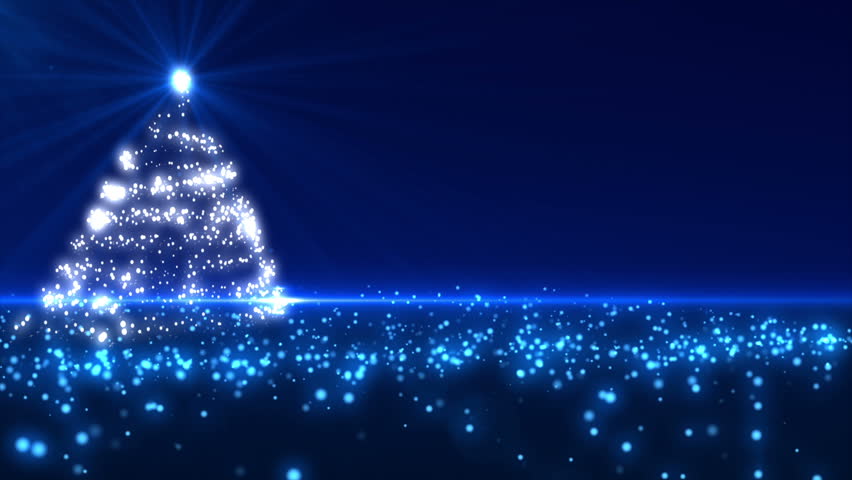 animasi gambar pohon natal