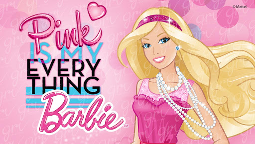 gambar barbie pink