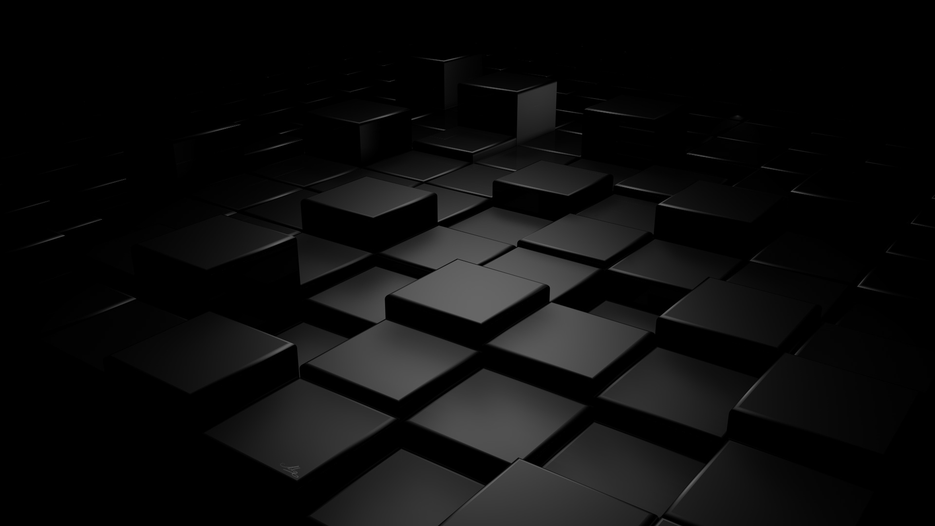 gambar kubus wallpaper hitam