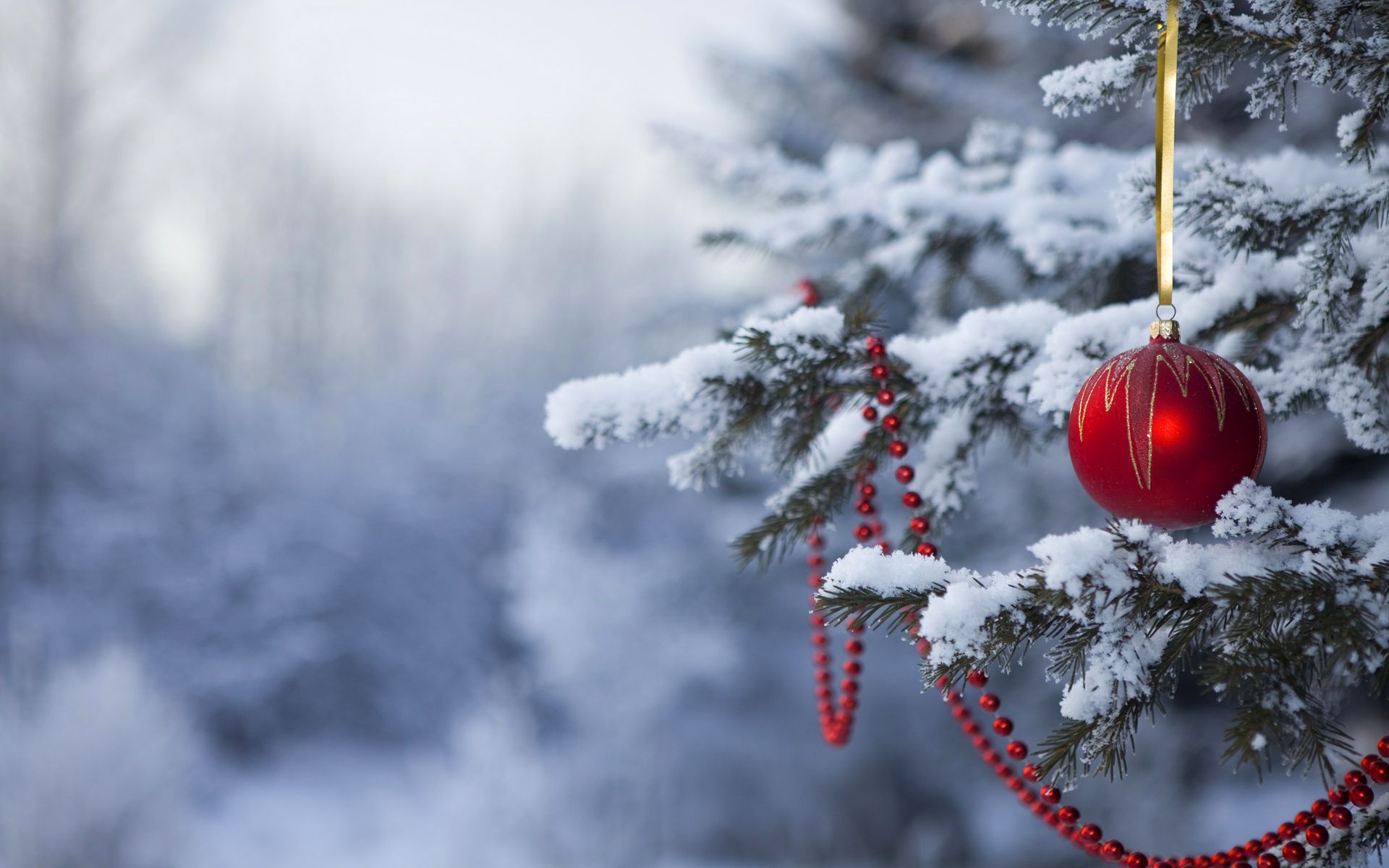 gambar ornament pada pohon natal