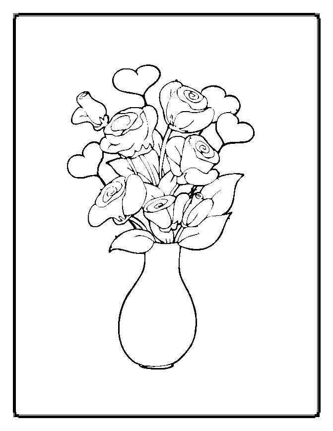 gambar sketsa pas bunga
