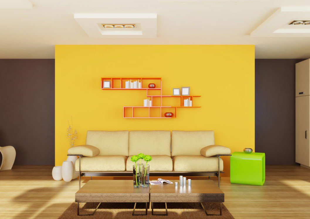 gambar interior rumah warna pastel