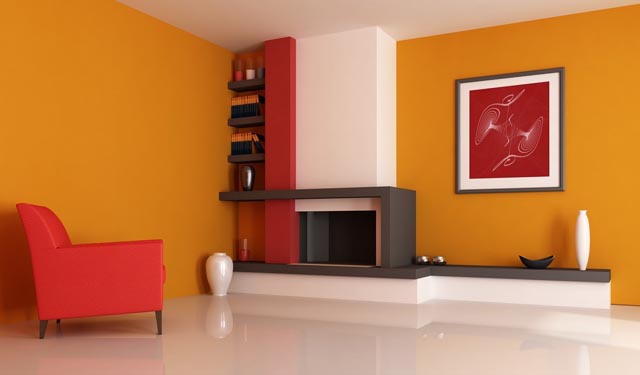 gambar perpaduan warna interior rumah