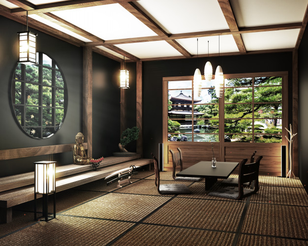 gambar desain interior rumah minimalis jepang