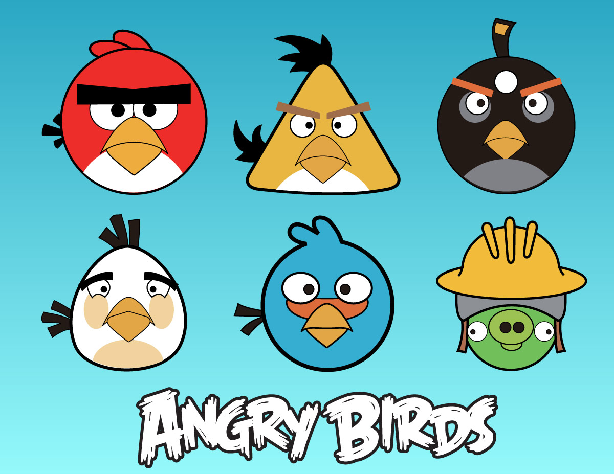 kumpulan karakter gambar angry bird
