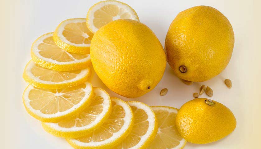 gambar irisan buah jeruk lemon