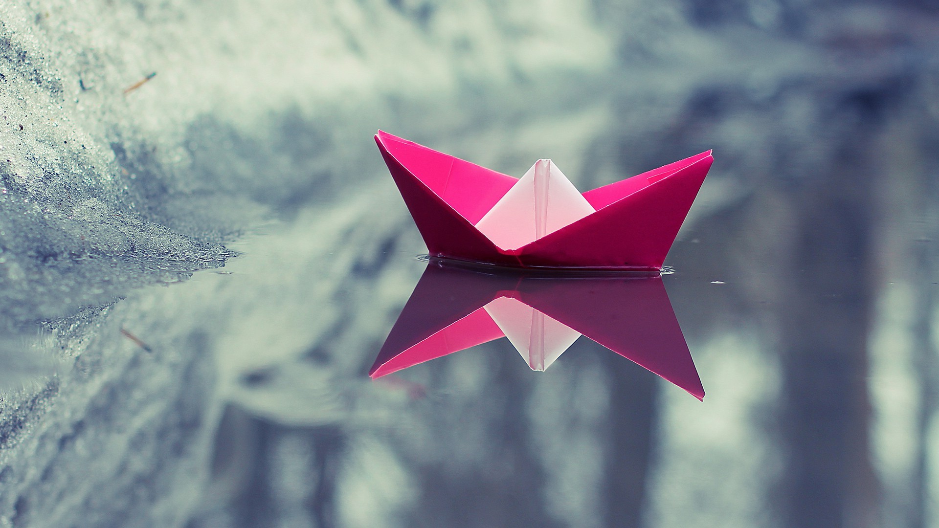 gambar origami perahu kertas