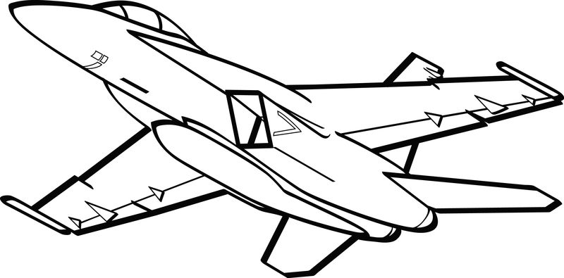 Free Airplane Coloring Pages For Kids