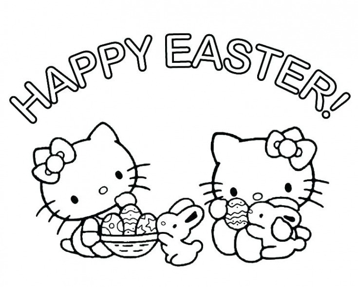Gambar Sketsa Hello Kitty Easter