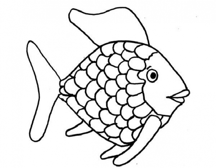 Gambar Sketsa Ikan Warna