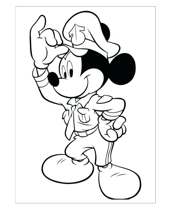 Gambar Sketsa Mickey Mouse HD