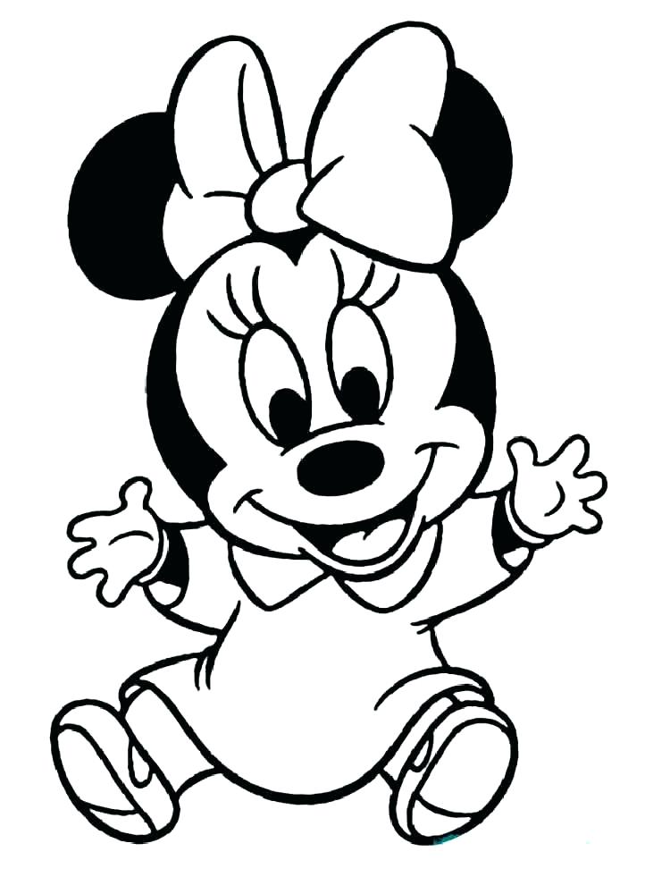 Gambar Sketsa Mickey Mouse Kartun Lucu Hd