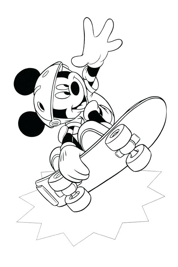 Gambar Sketsa Mickey Mouse Kartun