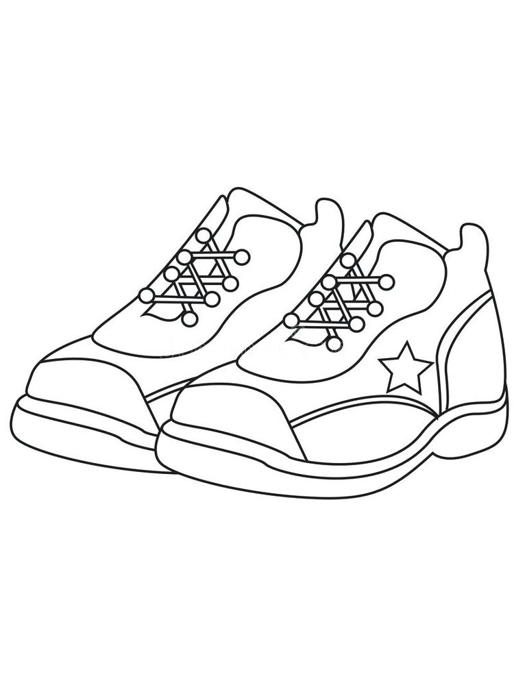 Gambar Sketsa Sepatu Untuk OlahRaga