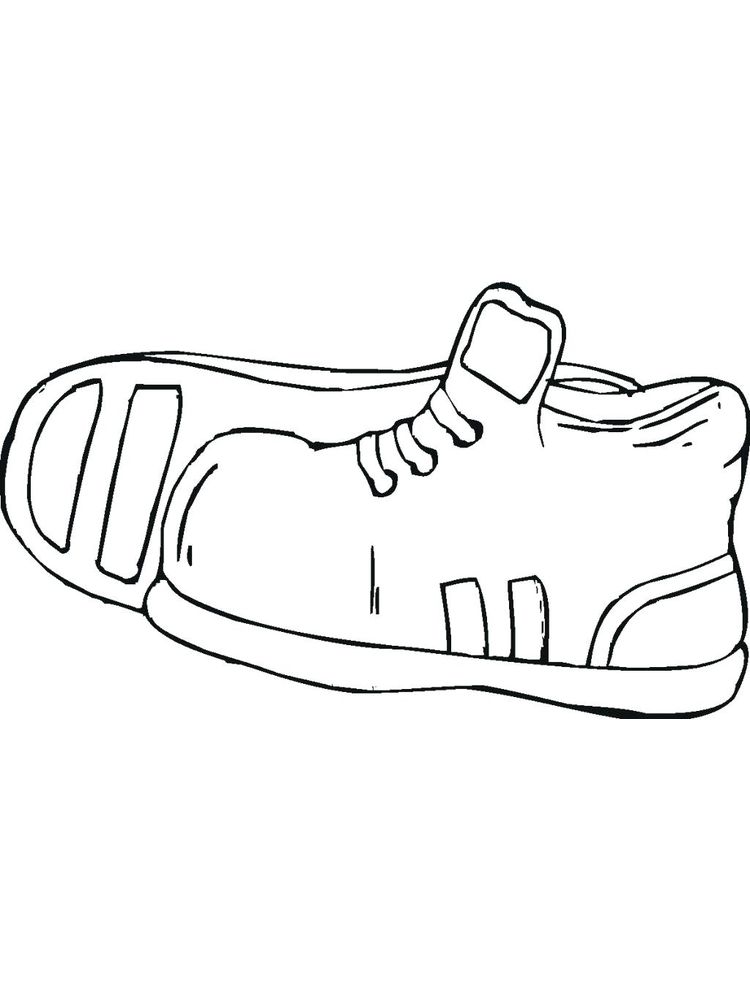 Gambar Sketsa Sepatu kartun