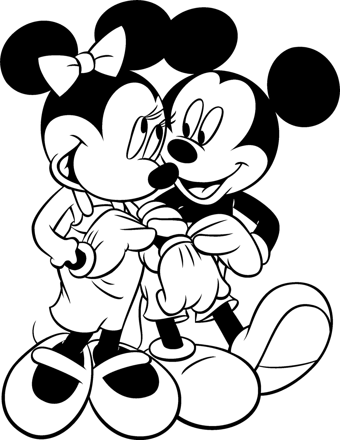 HD Gambar Sketsa Mickey Mouse