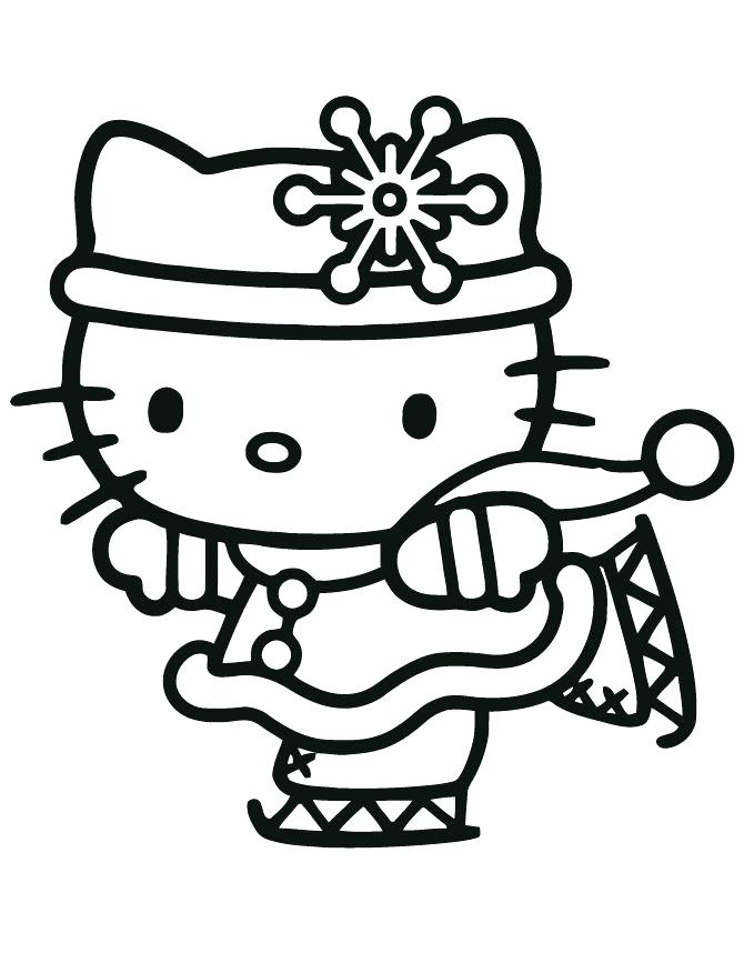 Sketsa Gambar Hello Kitty Lucu