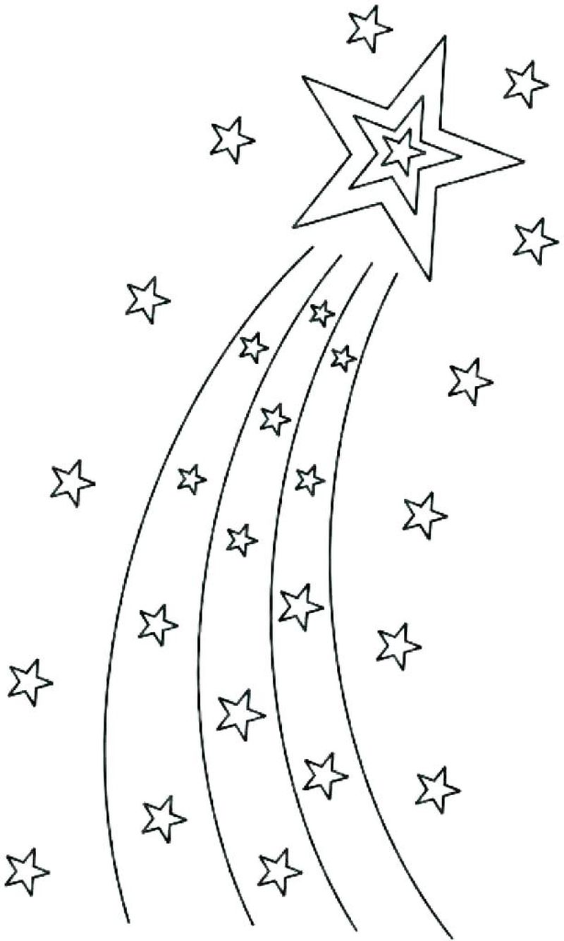 contoh gambar sketsa bintang