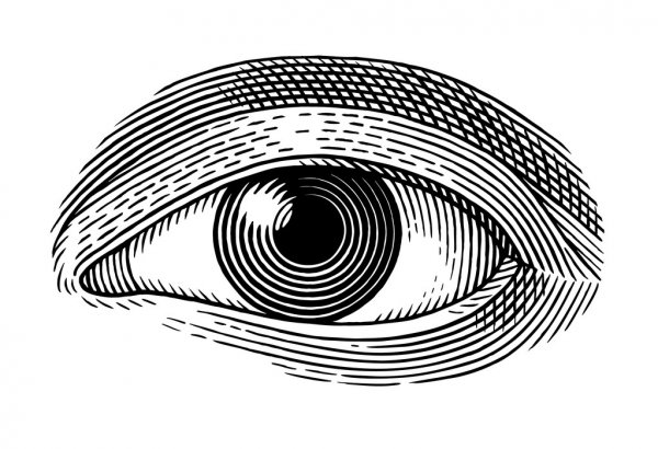 contoh gambar sketsa mata hd