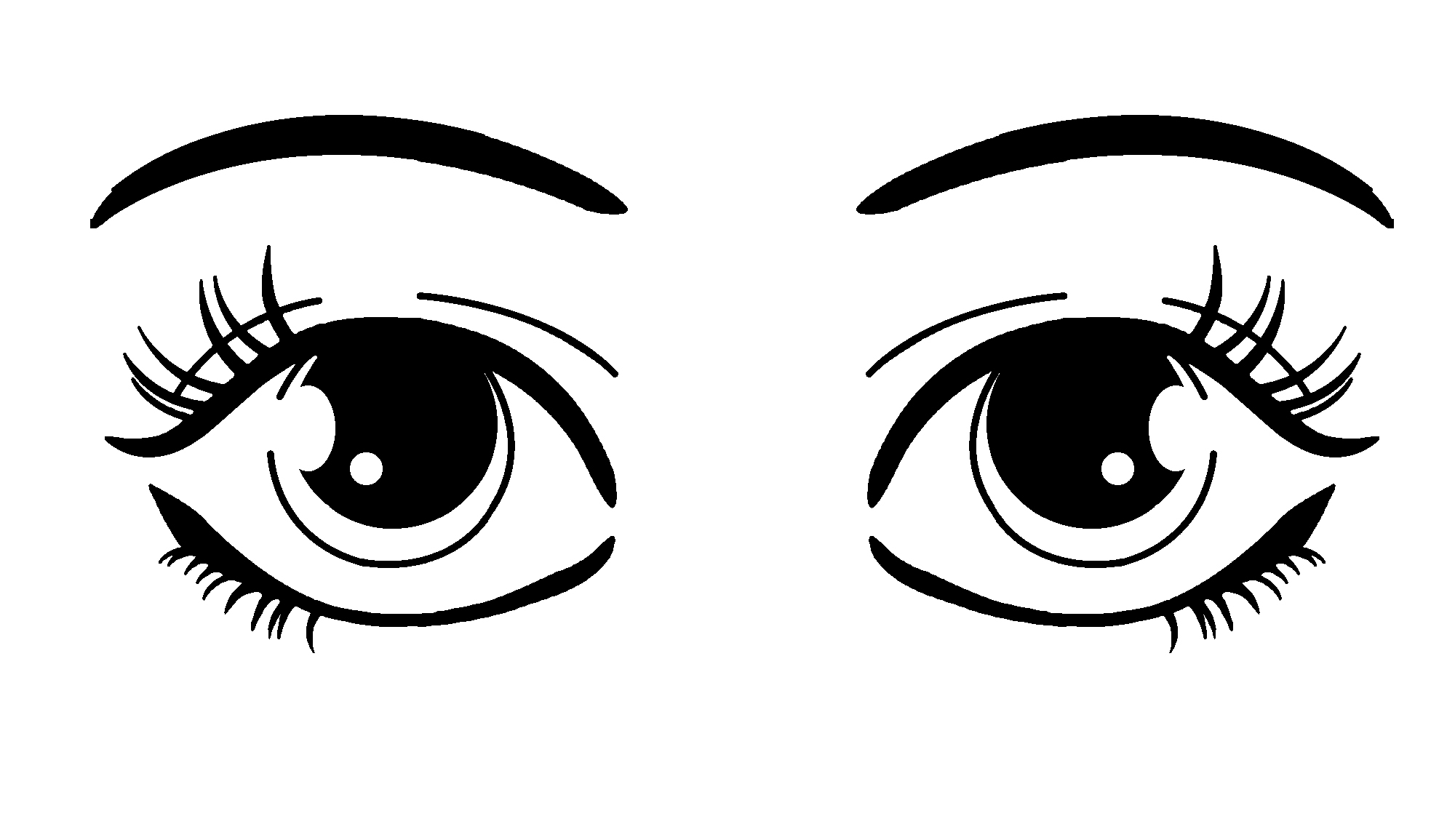 contoh gambar sketsa mata