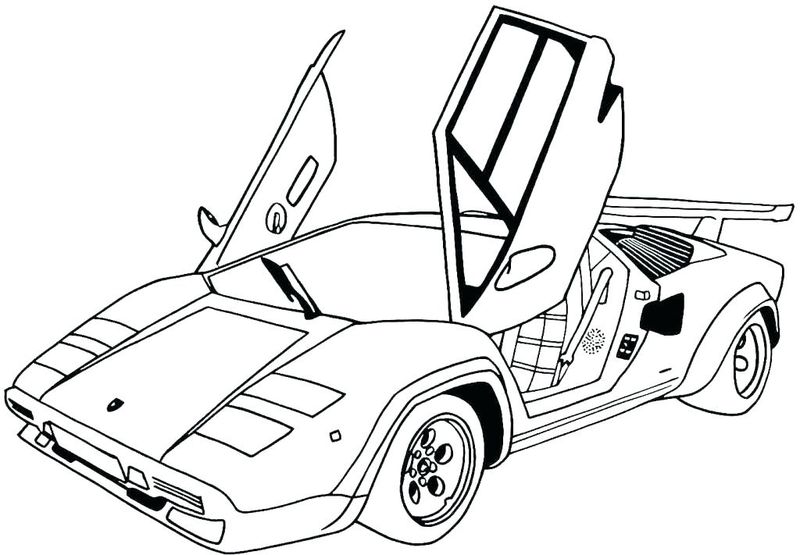 contoh gambar sketsa mobil keren