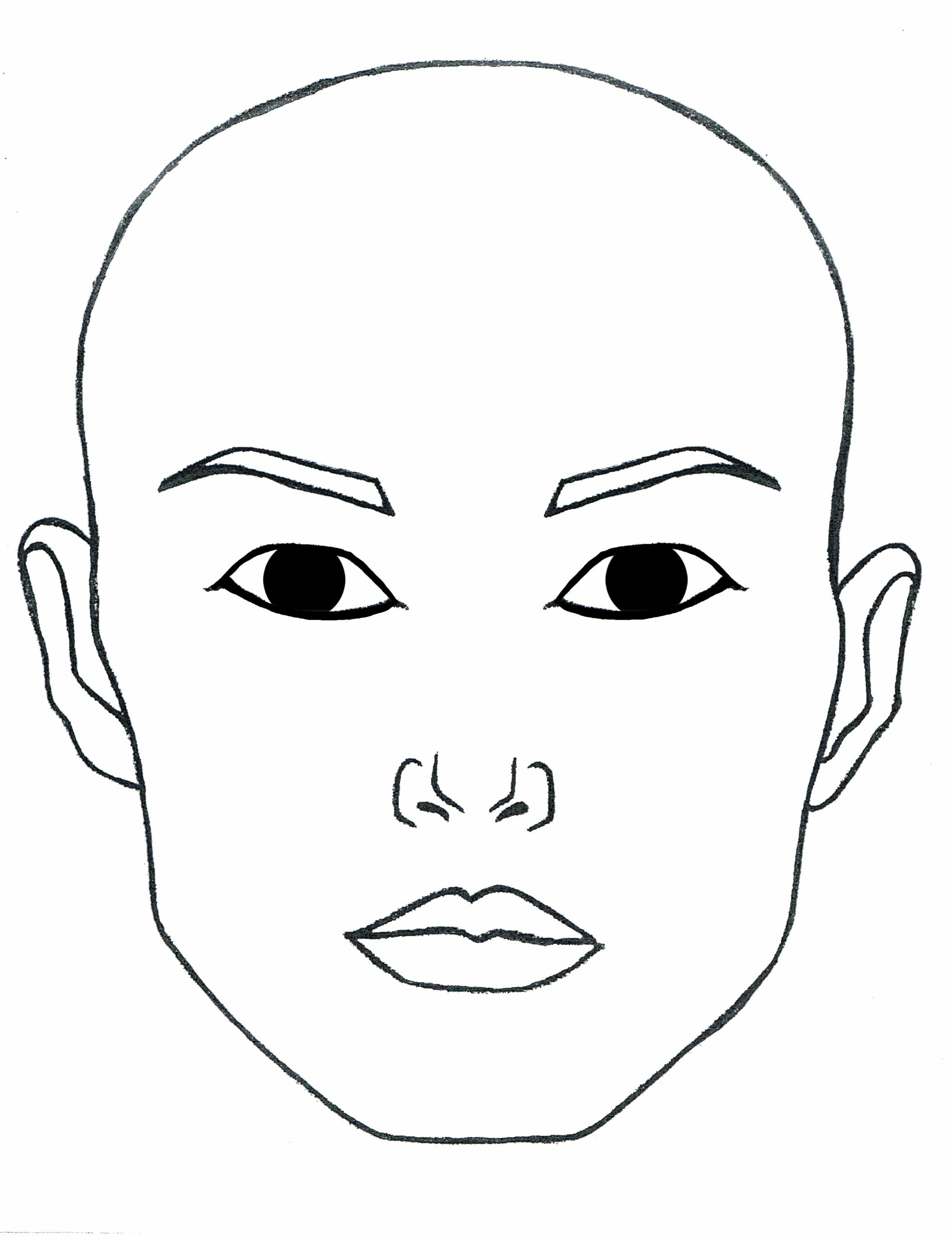 contoh gambar sketsa wajah