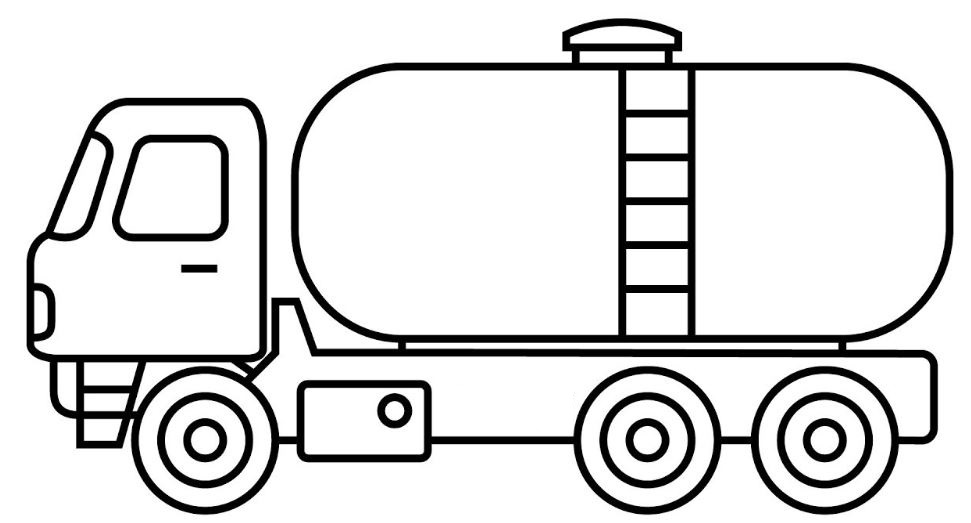 contoh mewarnai gambar sketsa mobil truk