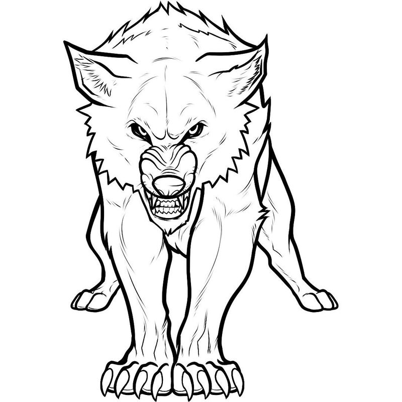free printable wolf coloring pages pdf