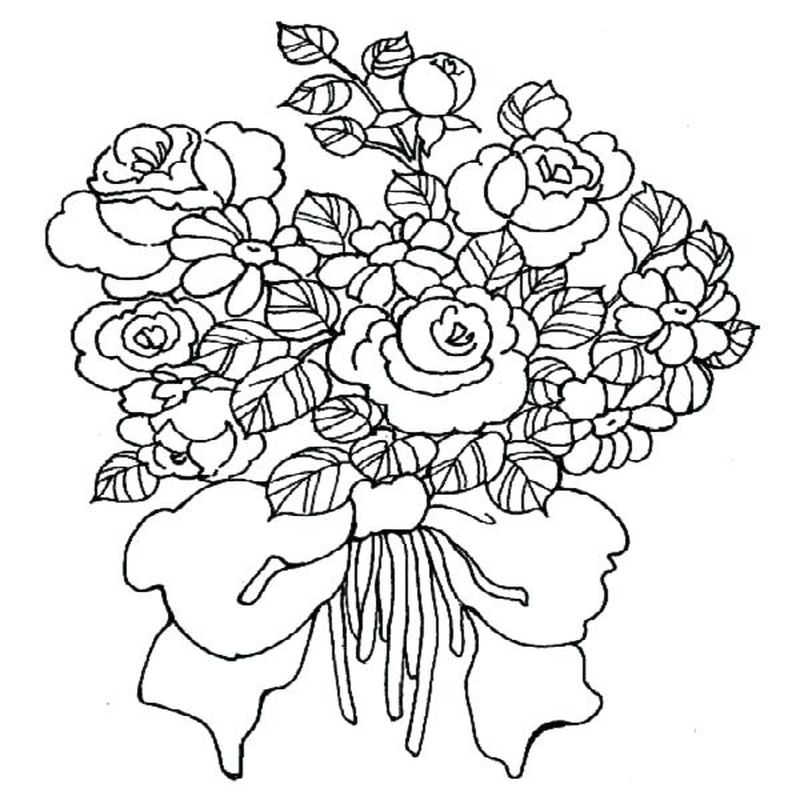gambar hd sketsa vas bunga