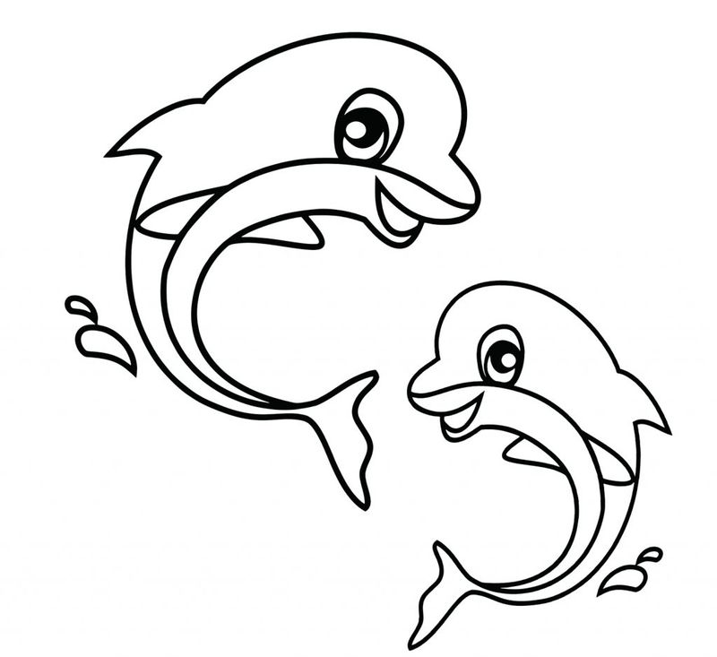 gambar sketsa binatang laut
