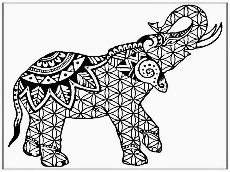 gambar sketsa gajah keren hd