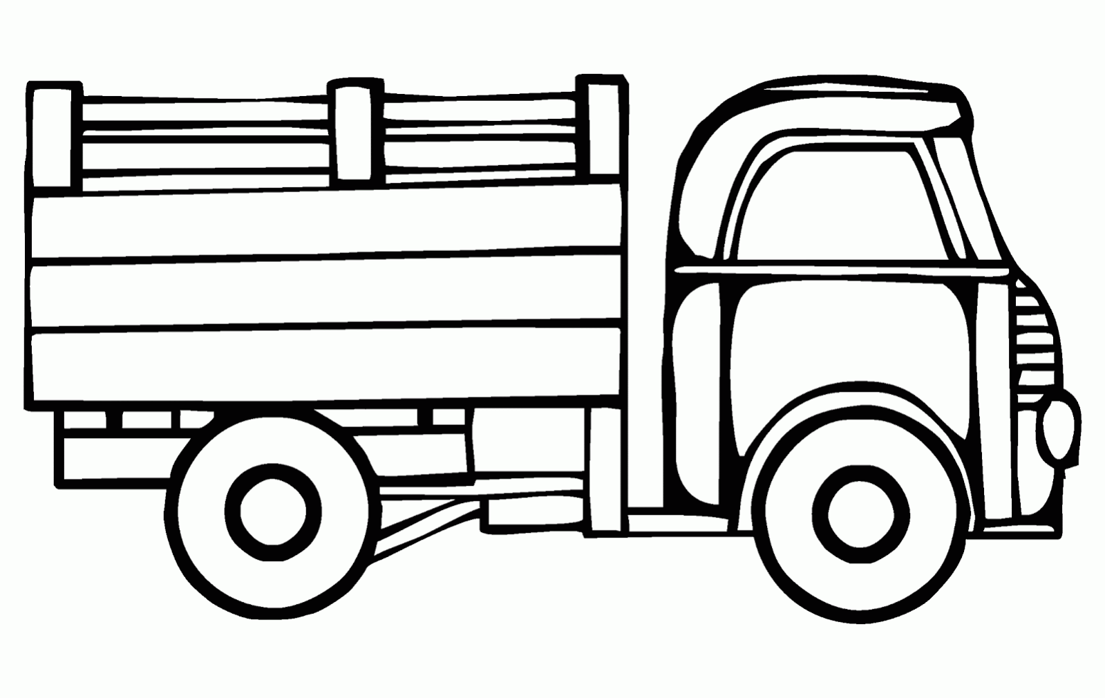 gambar sketsa mobil truk pengangkut pasir